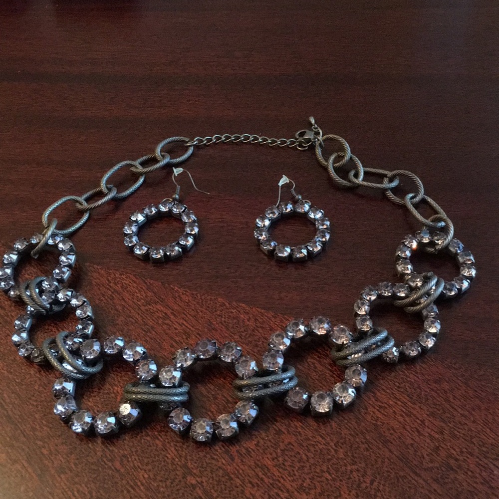 Necklace and earrings